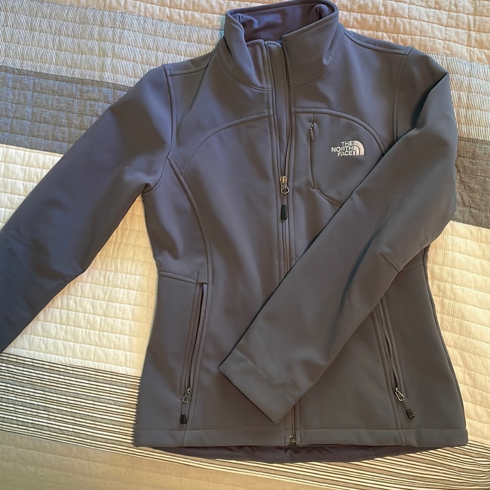 The North Face Apex soft shell jacket - slate purple, small